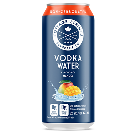 Cottage Springs Vodka Water Mango 473ml Single Can