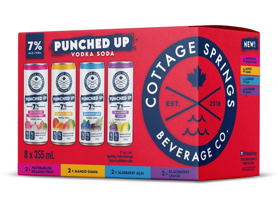 Cottage Springs Vodka Soda Punched Up 8P