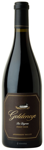 Duckhorn Goldeneye Ten Degrees Anderson Valley Pinot Noir 2016
