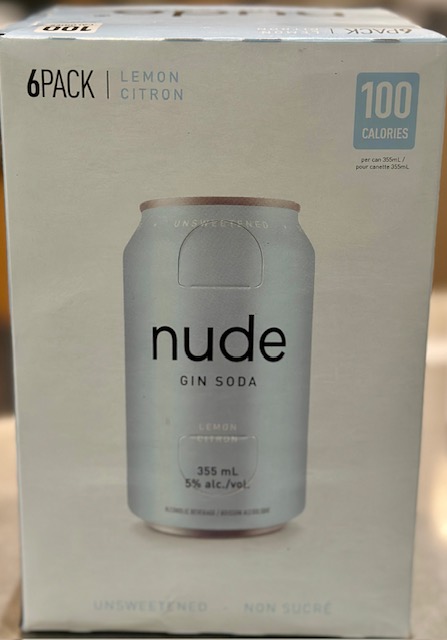 Nude Gin Soda Lemon