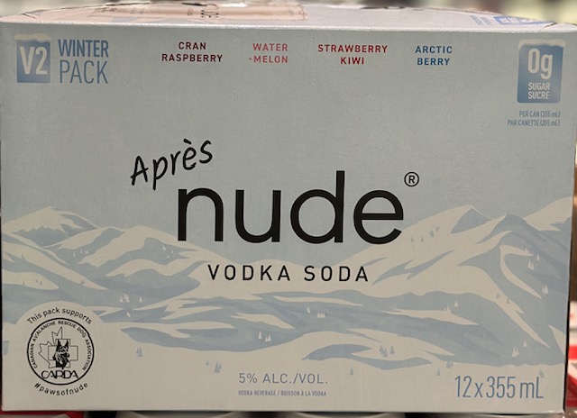 Nude V2 Vodka Soda Mixer 12 Cans