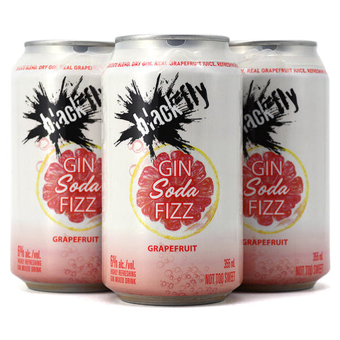 Black Fly Grapefruit Gin Fizz 4 Cans