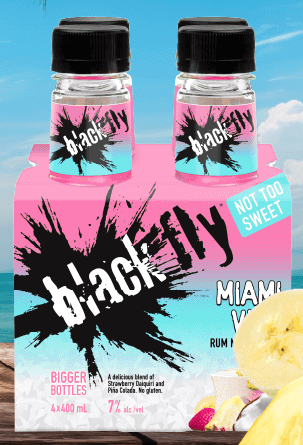 Black Fly Miami Vice Cocktail