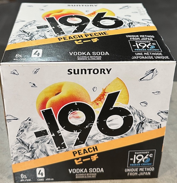 Suntory -196 Peach Vodka Soda