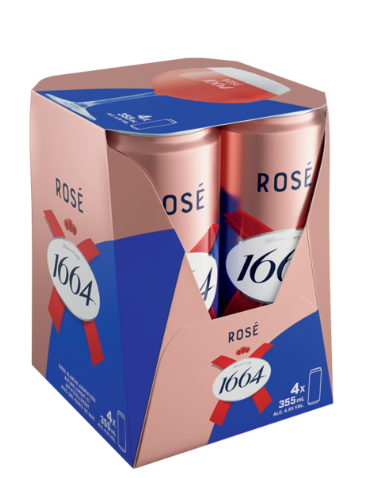 Kronenbourg 1664 Rose 4 Cans