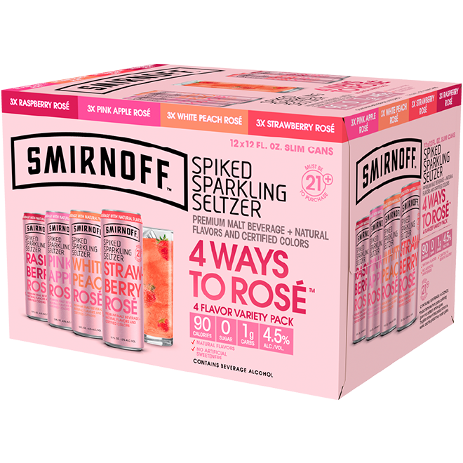 Smirnoff 4 Way Rose Mix Pack