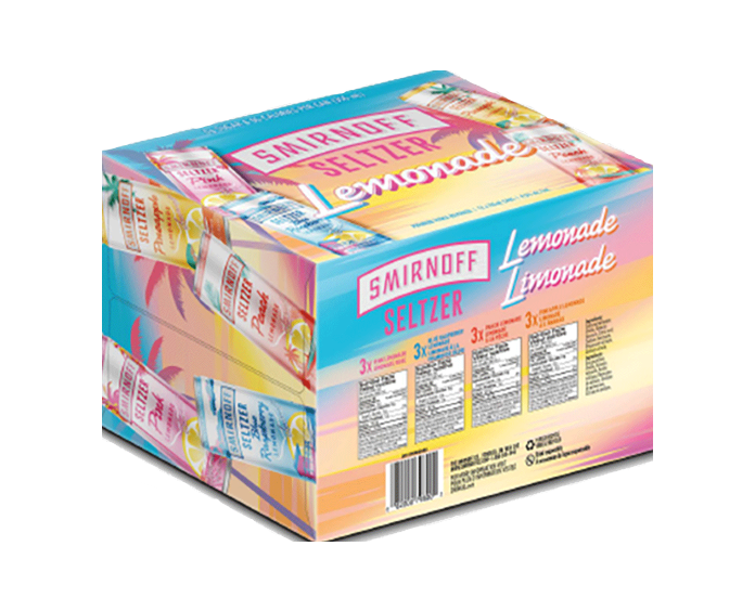 Smirnoff Ice Lemonade Seltzer Mixer 12 Cans