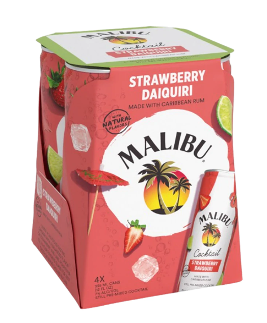 Malibu Strawberry Daiquiri 4 Cans