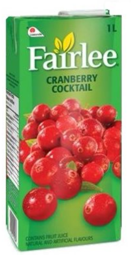 Fairlee Cranberry 1l