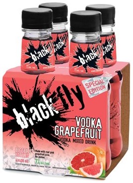 Black Fly Grapefruit 4 Bottles