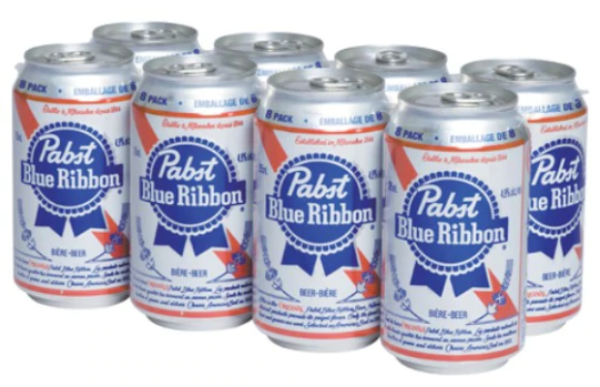 Pabst Blue Ribbon 8 Cans
