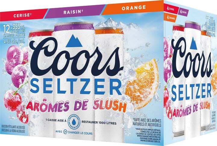 Coors Seltzer Slushie Mixer 12 Cans