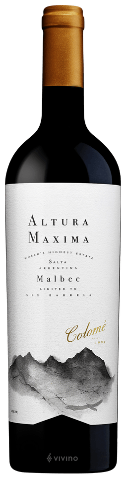 Colome' Altura Máxima Malbec 2017