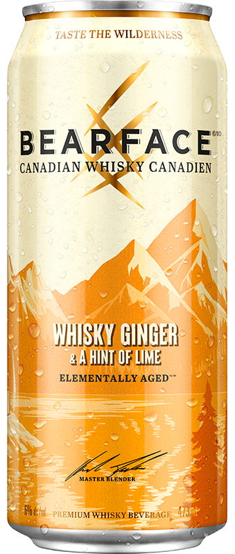 Bearface Whiskey And Ginger 473ml Single Can