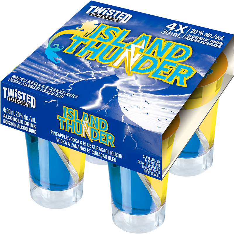 Twisted Shotz Island Thunder 4 Pack