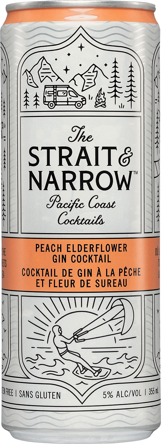 The Straight & Narrow Peach Elderflower Tall Can